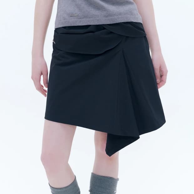 Miseki Seoul Layered chiton mini skirt