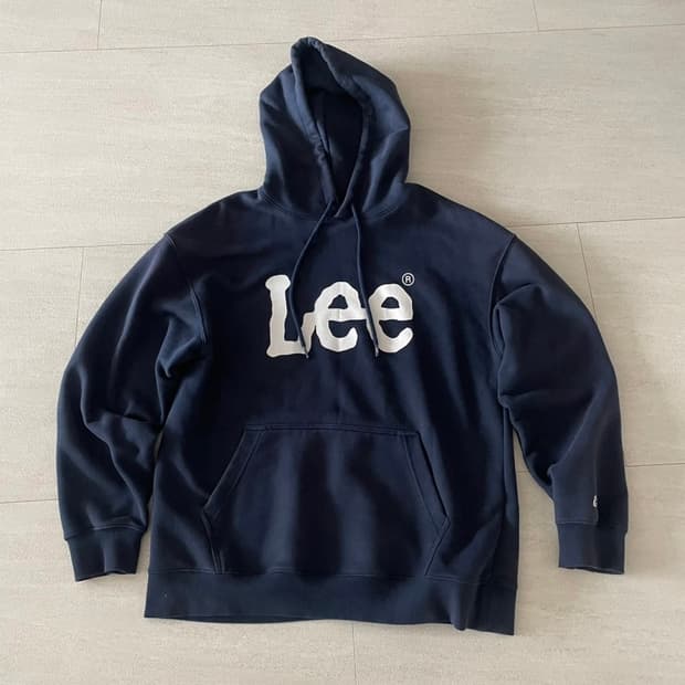 Lee 후드티 네이비