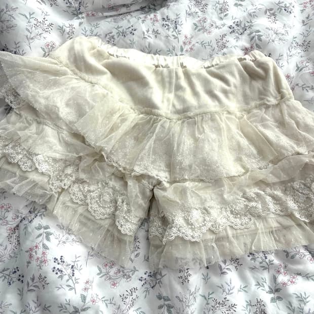 레이스 큐롯 스커트 반바지