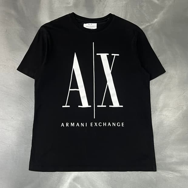  아르마니 익스체인지 아이콘 컬렉션 빅로고 반팔티 y16412