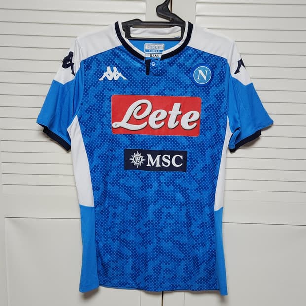 19-20 SSC 나폴리 홈 지급용 반팔 카파 유니폼