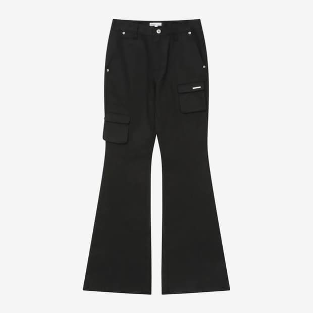 미세키서울 라인포켓카고팬츠 블랙(새상품)