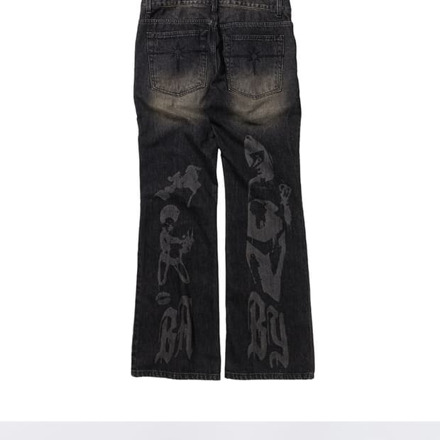 FLARED DENIM black 플레어 데님