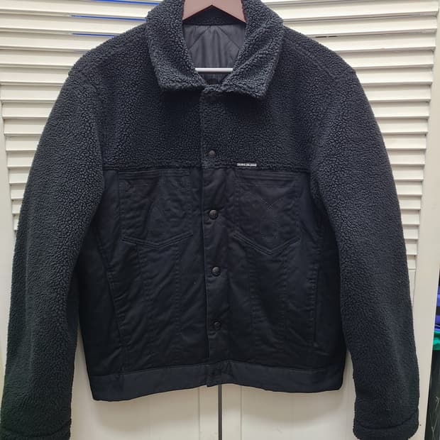 캘빈클라인 리버시블 트러커 데님 자켓