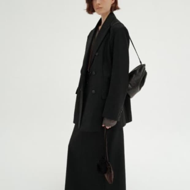 모노하 드로우스트링 레더 백팩