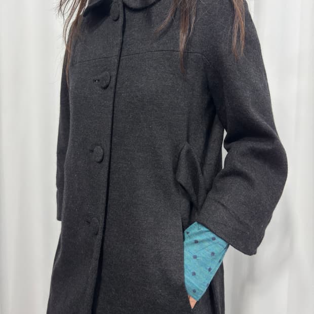 melrose button strap coat