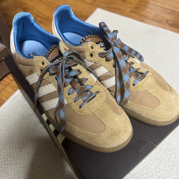 아디다스 x 웨일스 보너 삼바 서플라이어 컬러 원더 화이트 280