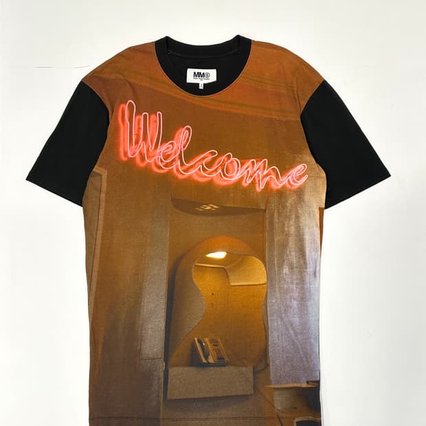 MM6 oversize neon photo shirt