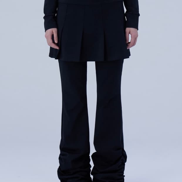 미세키서울 스커트 셔링 팬츠 세트