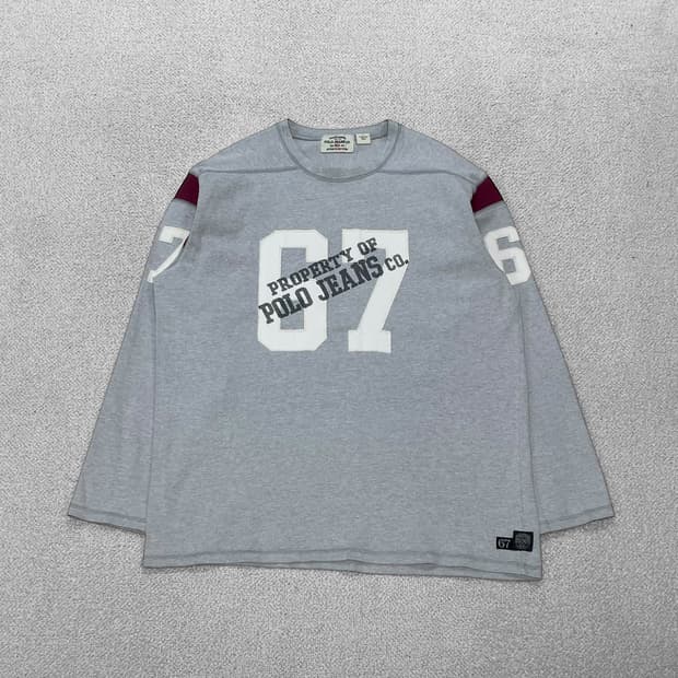 폴로 진스 컴퍼니 올드스쿨 롱슬리브 그레이