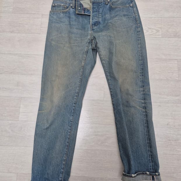 오디너리핏츠 30사이즈 워싱 셀비지