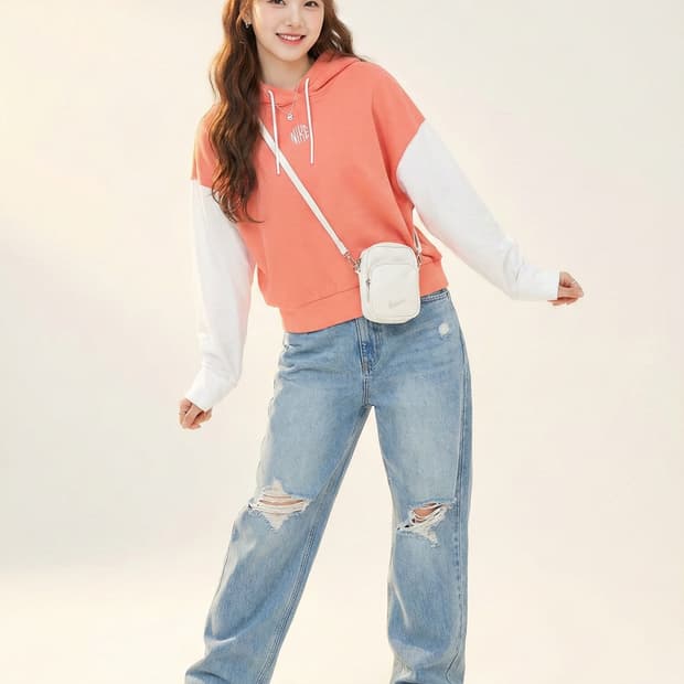 나이키(NIKE) 우븐 슬리브 커프스 후드티