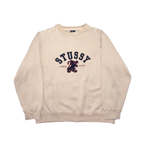 90’s 올드 스투시 컬리지 크루넥 스웻셔츠