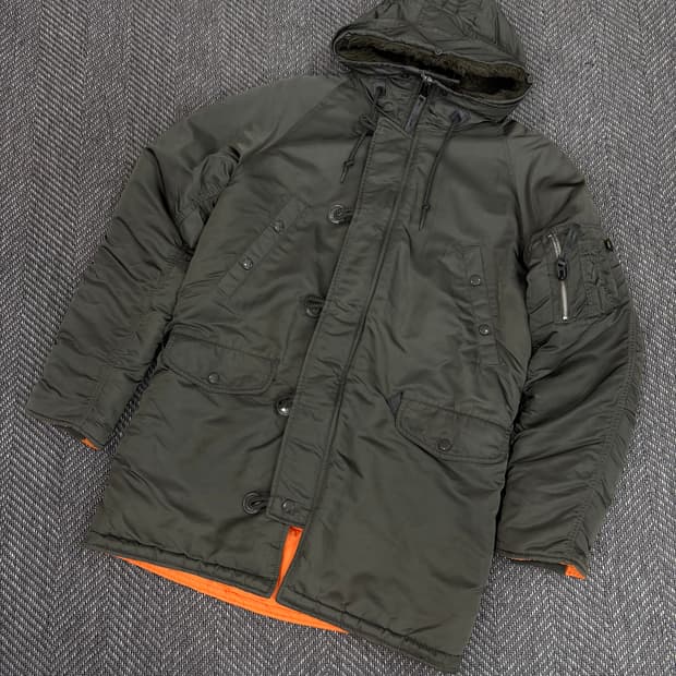 알파인더스트리 N3B 파카 카키