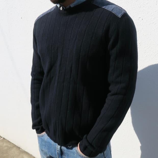 던힐 스웨이드 이태리 니트