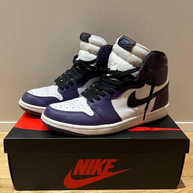 (270) 나이키 에어 조던 1 하이 레트로 OG 코트 퍼플