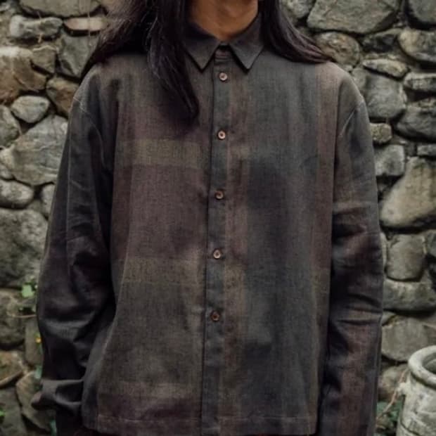 이즈 엘에스 셔츠 브라운