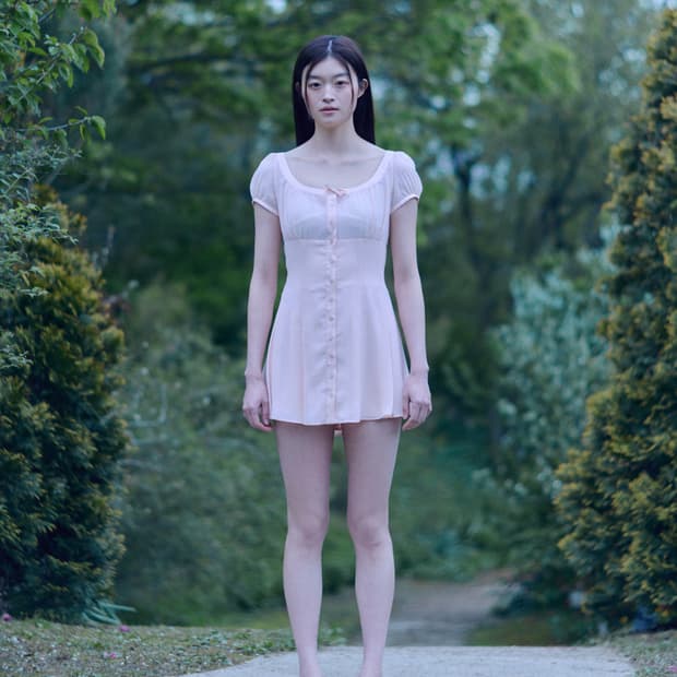 구해요) 페르트 데이지 드레스(Light peach)