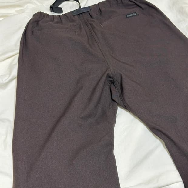 Gramicci 브라운 밴딩 팬츠 M