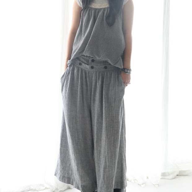 [Nest Robe] Linen Blend Hakama Pants