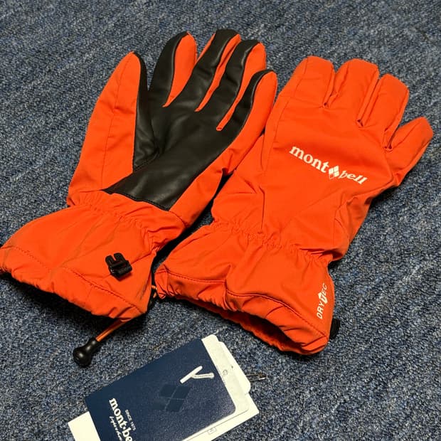 (M)몽벨 윈터 트레킹 글러브 하이킹 라이딩 캠핑 겨울장갑