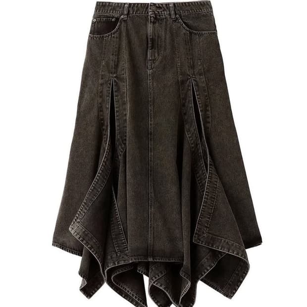 글렌마틴스 플레어 데님스커트 xs