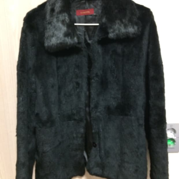 리얼퍼 토끼퍼 퍼자켓 리얼퍼자켓 블랙퍼