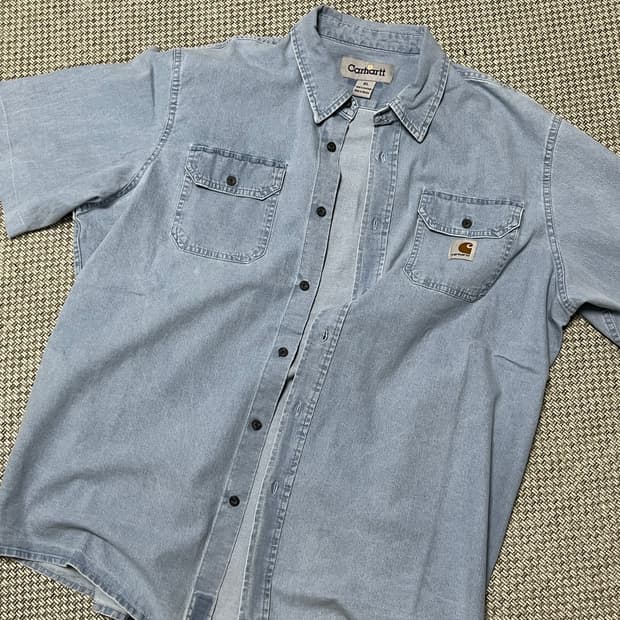 칼하트 데님 청남방 셔츠