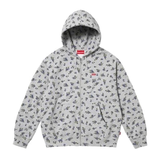 슈프림 플라워 집업 후드 해린 후드 XL