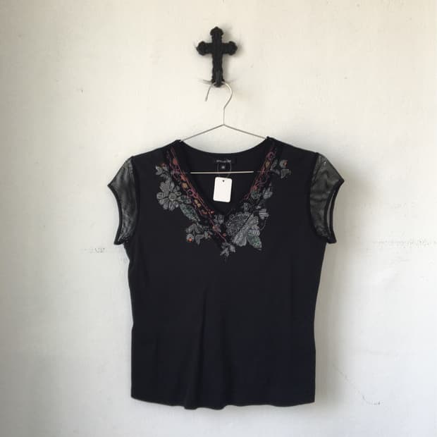Printing point mesh sleeve top