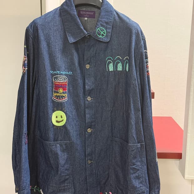 네펜데스 x 오타카라 NYC 데님 커버올 워크자켓