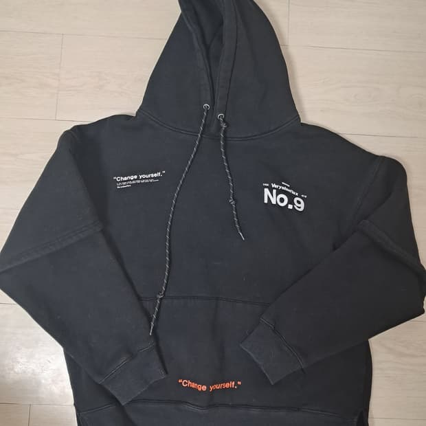 Verynineflux 블랙 후드티 L