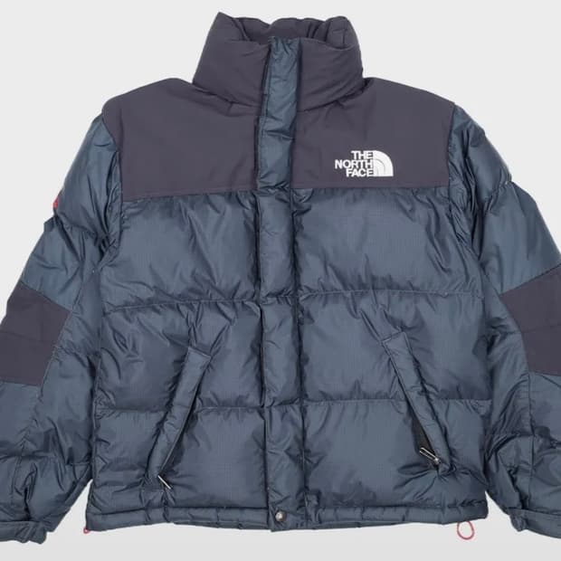 노스페이스 700 써밋 윈드스토퍼 구스다운 패딩 네이비