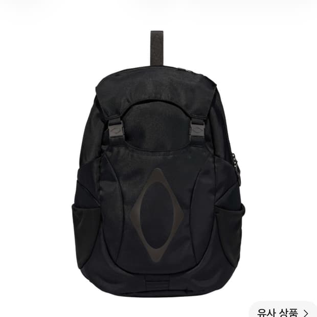 미스치프 버클 플랩 백팩 블랙