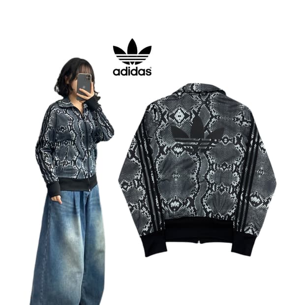 아디다스 뱀피 빅로고 파이어버드 트랙탑 져지