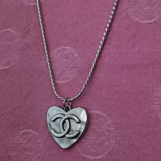 샤넬 정품 빈티지 업사이클링 롱 목걸이 남자목걸이