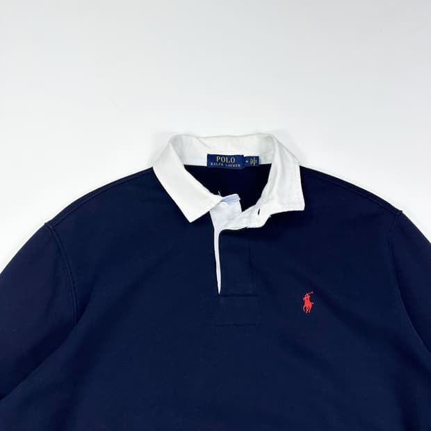 폴로 랄프로렌 포니 네이비 럭비티 맨투맨 (M)