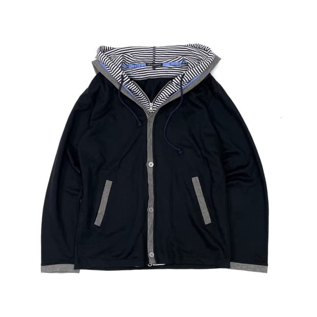 JPN Layered hood zip up
