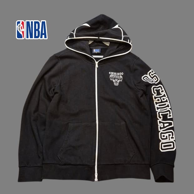 (XL) NBA 블랙 후드집업 