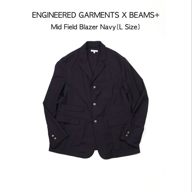 ENGINEEREDGARMENTS × 빔즈+ 미드 필드 블레이저 네이비