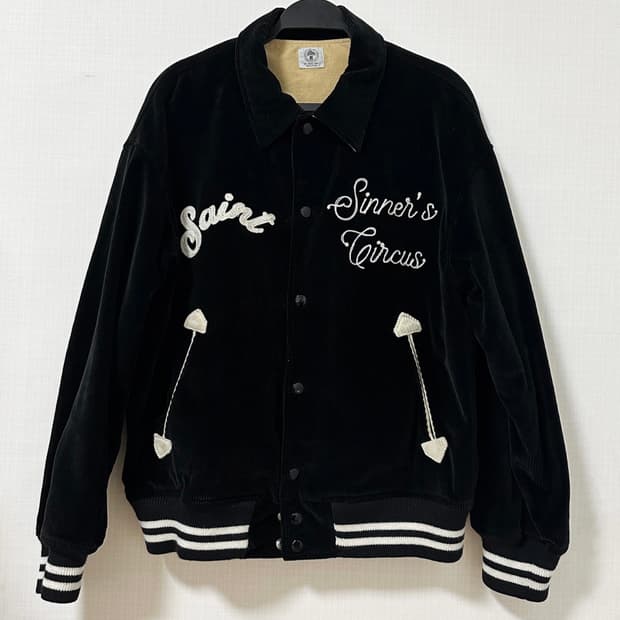 Sinner corduroy clown embroidered jacket