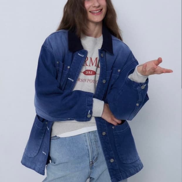 그로브 프리드 데님 자켓