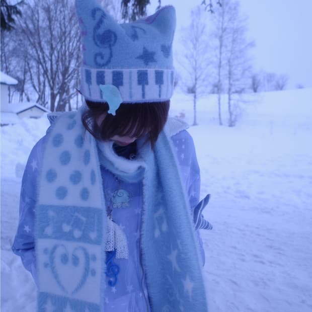  [hashtag DDD] Reversible Fringe Scarf