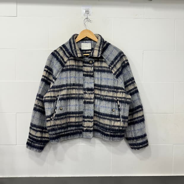 피그먼트 울 체크 자켓