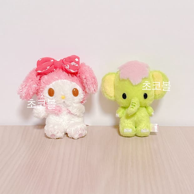산리오 고전 마이멜로디 & 친구 코끼리 인형 일괄