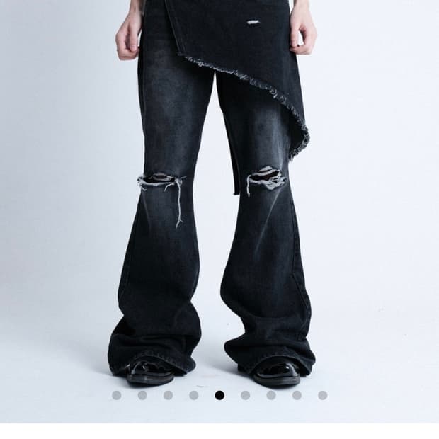 아이필럭키 스커트 부츠컷 팬츠