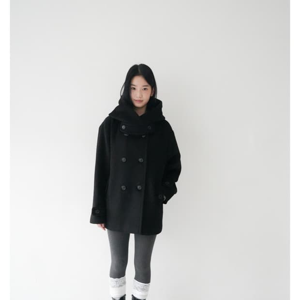 인앤양인하모니 Miya coat Black