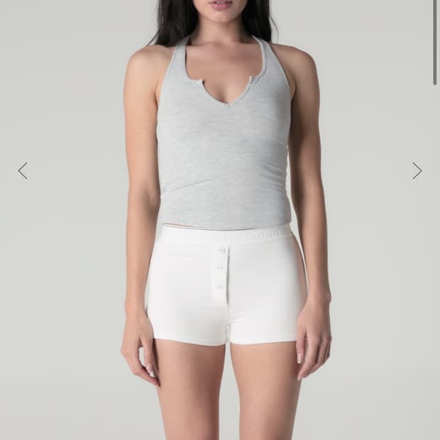 글로니 퓨어 모달 슬립 탱크 나시 화이트멜란지 m 새거팝니다