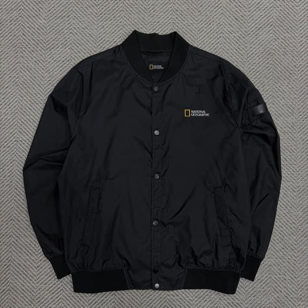 내셔널지오그래픽 백로고 블루종 v1264