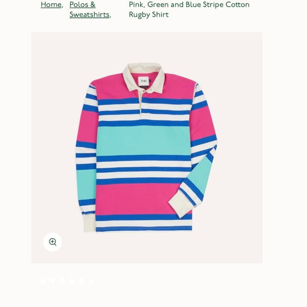 드레익스 DRAKE'S 스트라이프 럭비티 L 새상품